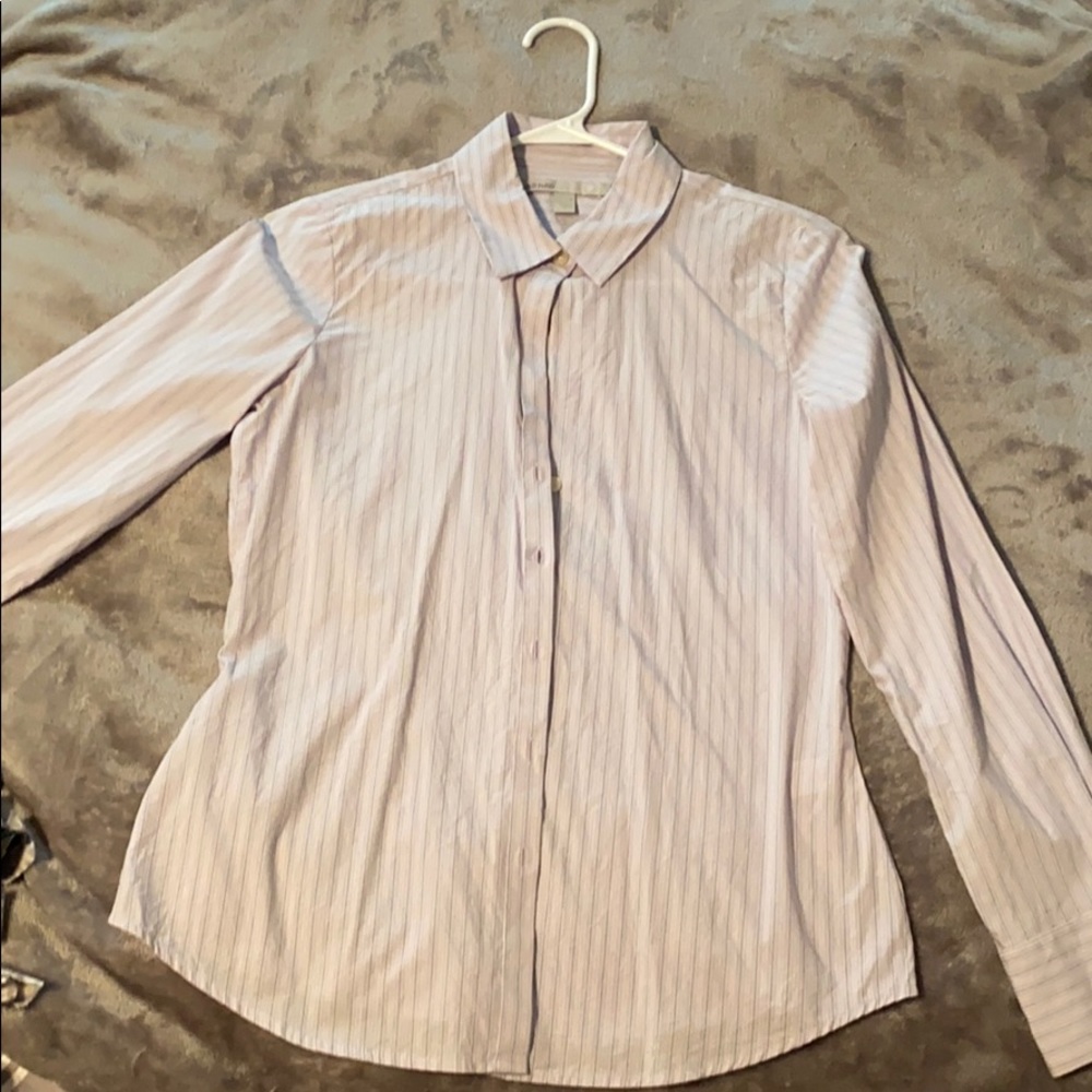 Lavender button down shirt